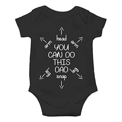 You Can Do This Dad - Ain't No Papa Like The One I Got - Funny Romper, One-Piece Baby Bodysuit (Newborn, White)