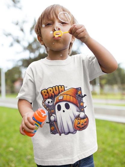 👻 Spook Up Your Kid’s Style with the Bruh Ghost Tee! 👻